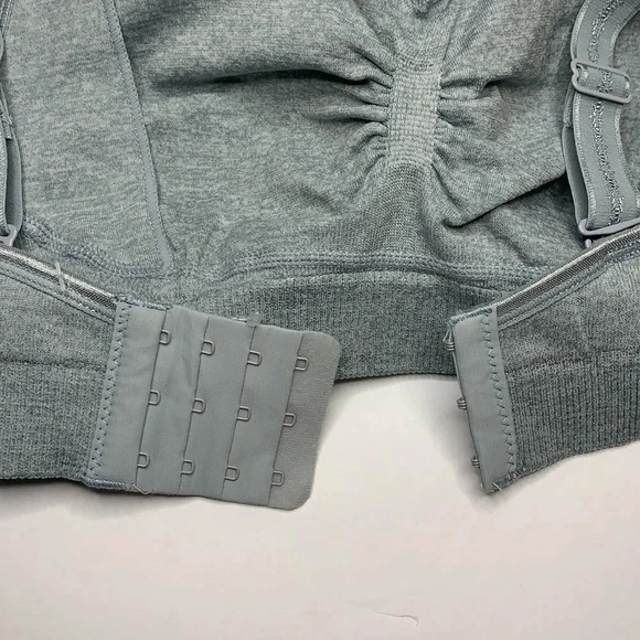 Heather Grey Nursing Maternity Bra Removable Pads Large - Picture 6 of 8